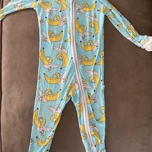 Little Sleepies Blue and Yellow Banana Kids Pajamas